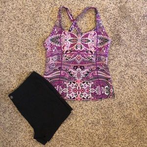 Athleta tankini swimsuit top and bottoms